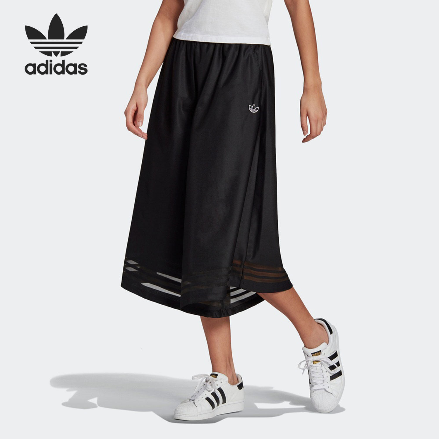 阿迪达斯女子宽松阔腿裤