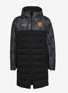 Adidas/阿迪达斯正品冬季新款足球男子运动保暖连帽羽绒服GR3884