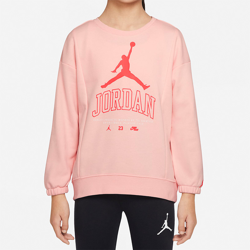 Nike/耐克 正品Jordan运动时尚休闲大童圆领套头卫衣 DR8361-610