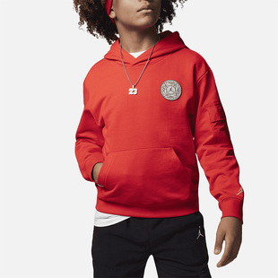 Nike/耐克正品新款Air Jordan大童休闲简约连帽卫衣FJ9648-600