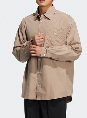 Adidas/阿迪达斯正品三叶草SPEED SHIRT LS男长袖衬衫HU1231