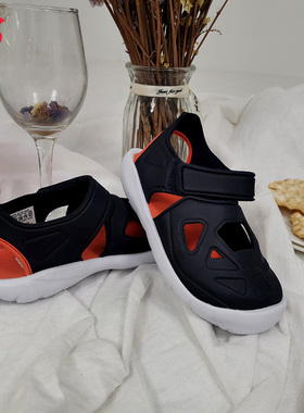 Adidas/阿迪达斯正品 男女小童包头护脚轻便沙滩游泳凉鞋 G54065