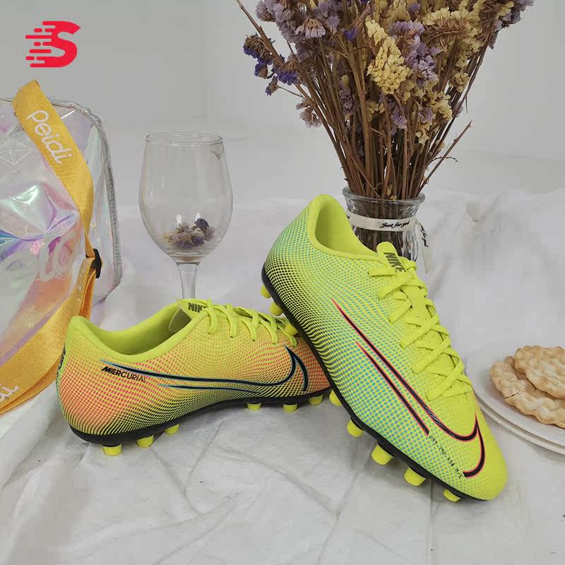 Nike/耐克正品 刺客VAPOR13 MDS 短钉儿童人草足球鞋CK0130-703