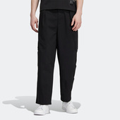 Adidas HR3480 运动宽松简约透气长裤 阿迪达斯正品 三叶草男女同款