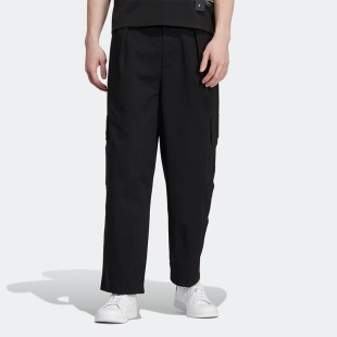 Adidas 三叶草男女同款 运动宽松简约透气长裤 HR3480 阿迪达斯正品
