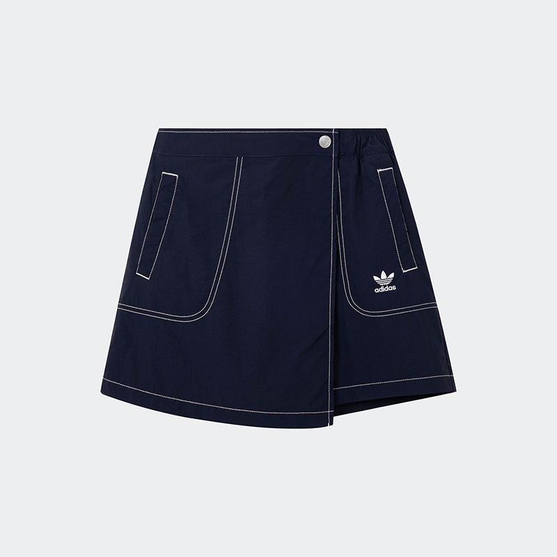 阿迪达斯大童运动短裙A字裙