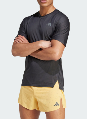 Adidas/阿迪达斯正品ADIZERO TEE M 男士跑步运动T恤IK9718