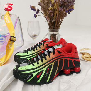 Nike SHOX R4内马尔联名炫彩气柱休闲运动跑步鞋 BV1387 耐克正品
