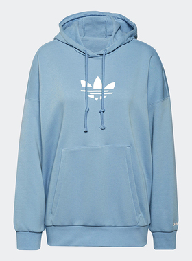 Adidas/阿迪达斯正品三叶草HOODIE女子连帽套头卫衣 H09306