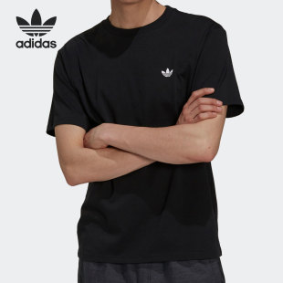 Adidas/阿迪达斯正品三叶草Skateboarding徽标男子运动T恤GM5177