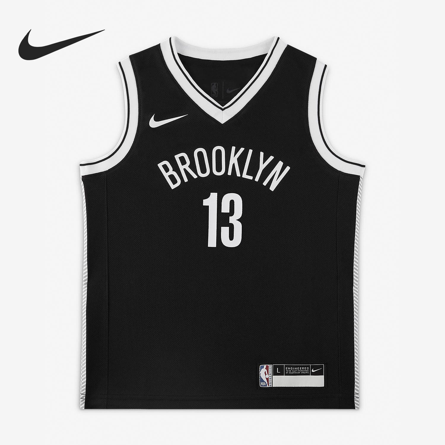 nike/耐克正品2021布鲁克林篮网队 婴童运动球衣dq9469-011