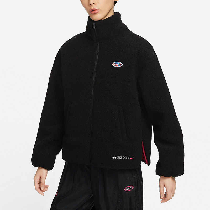 Nike/耐克正品春季新款女子运动休闲抓绒夹克外套FD4796-010