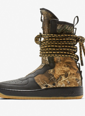 Nike/耐克正品SF-AF1 High男子冬缠绕鞋带高帮运动板鞋AA1128-004