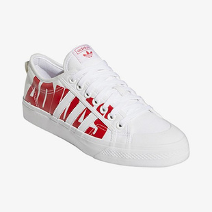 休闲低帮板鞋 Adidas NIZZA男女新款 三叶草春季 FX8345 阿迪达斯正品