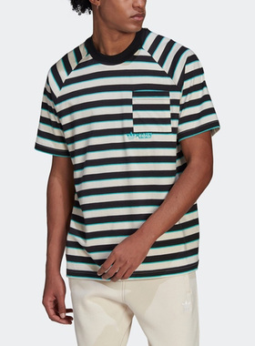 Adidas/阿迪达斯正品三叶草夏季新款男圆领透气短袖T恤HT1662