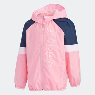 Adidas/阿迪达斯正品儿童装春季新款训练运动梭织夹克外套 GP0373