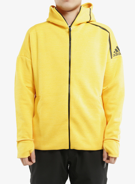 Adidas/阿迪达斯正品外套男秋季新款ZNE运动服黄色夹克EB5232