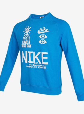 Nike/耐克正品HBR FT STMNT男女大童运动套头圆领卫衣 DQ8821-435