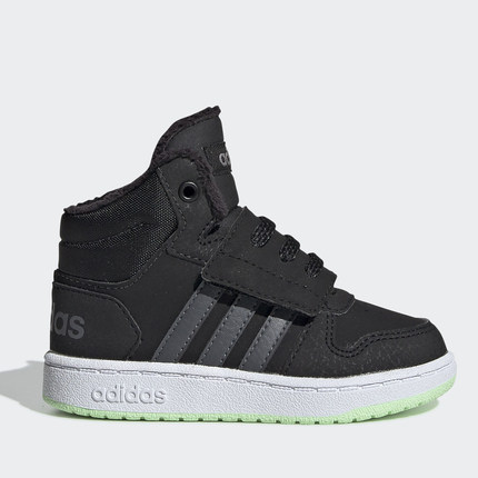 Adidas/阿迪达斯正品HOOPS MID 2.0 I 冬季婴童休闲运动鞋EE6711