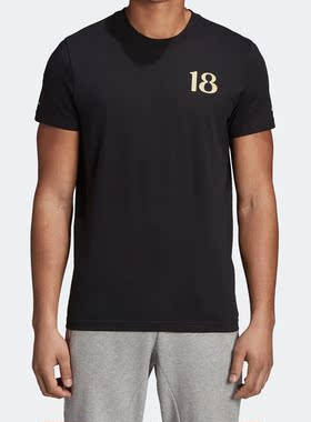 Adidas/阿迪达斯正品夏季新款男子圆领运动休闲透气短袖T恤CW2105