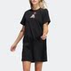 阿迪达斯正品 T恤连衣裙 夏季 女子时尚 Adidas 短袖 新款 长款 H57414