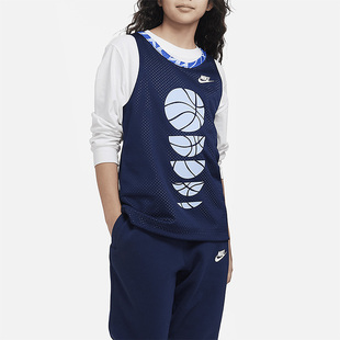 透气大童运动双面穿球衣DX5515 夏新款 410 耐克正品 Nike