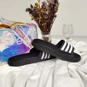 阿迪达斯正品 夏季 新款 Adidas 男子运动休闲魔术贴拖鞋 F35565