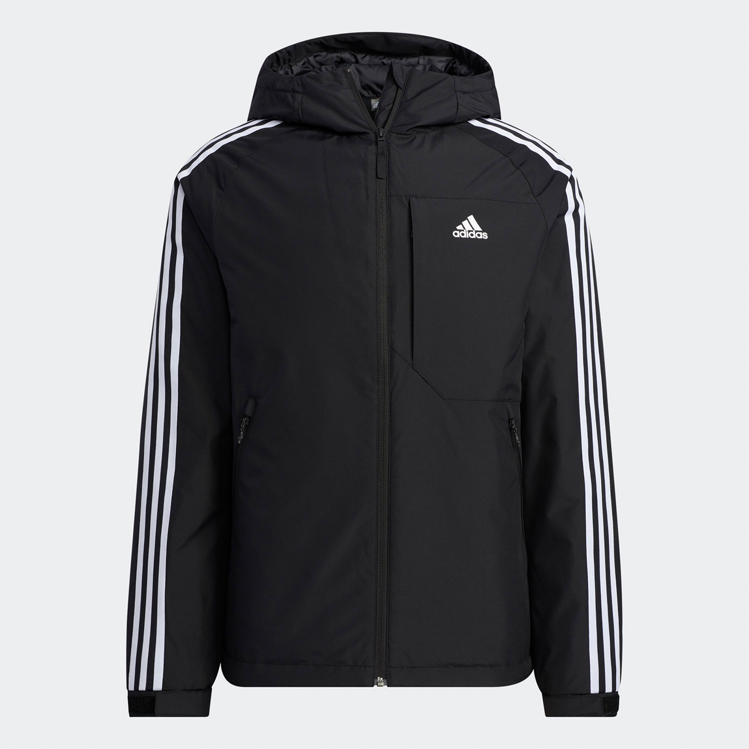 Adidas休闲运动保暖连帽羽绒服