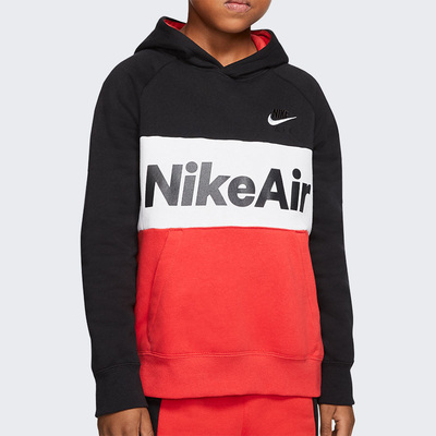 耐克正品大童休闲宽松连帽卫衣