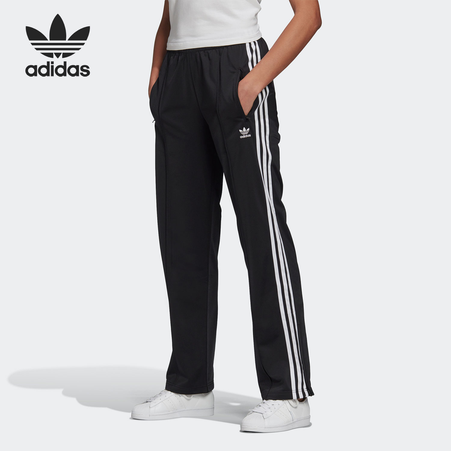 阿迪达斯正品三叶草女运动裤