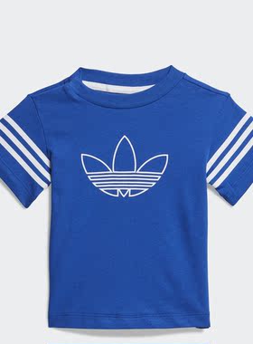 Adidas/阿迪达斯正品三叶草 OUTLINE TEE婴童装运动短袖T恤FM4442