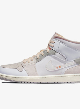 Nike/耐克正品Air jordan 1 Mid AJ1男子复古休闲板鞋DM9652-100