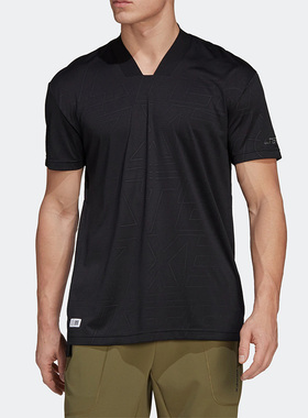 Adidas/阿迪达斯正品夏季新款户外男子运动休闲短袖T恤H55917