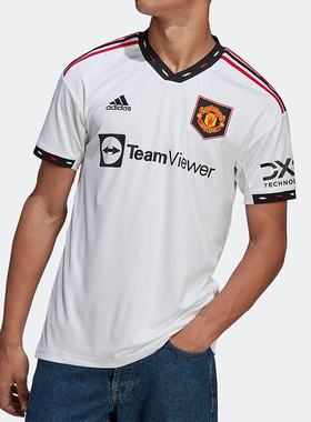 Adidas/阿迪达斯正品新款男子曼联球迷版足球运动短袖球衣 H13880