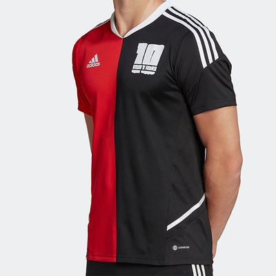 Adidas阿迪达斯男子运动足球短袖