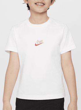 Nike/耐克正品新款小童针织印花经典圆领运动T恤HM9280-100