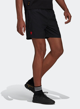 Adidas/阿迪达斯正品MUFC Q2 SHO 男子曼联运动足球短裤 H56688