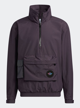 Adidas/阿迪达斯正品三叶草休闲男子时尚半拉襟卫衣 H58065