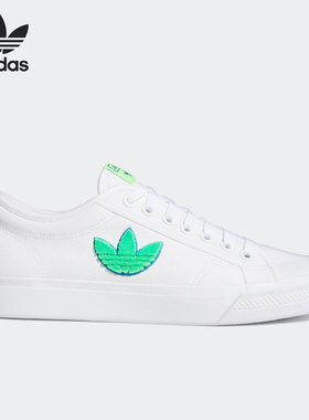 Adidas/阿迪达斯正品三叶草 NIZZA TREFOIL男女休闲帆布鞋FX8354