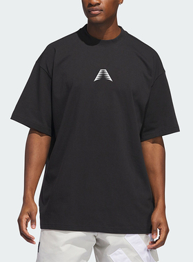 Adidas/阿迪达斯正品爱德华兹篮球男士运动短袖圆领T恤IT0120