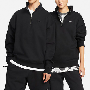 Nike/耐克正品Solo Swoosh男子运动休闲立领半拉链卫衣DQ5210-010