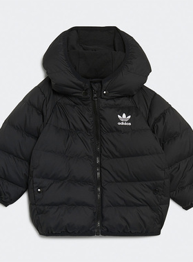 Adidas/阿迪达斯正品三叶草冬季新款 婴童运动连帽羽绒服 H25221