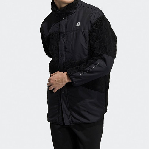 Adidas/阿迪达斯正品 新款男子运动休闲立领保暖外套 H40911