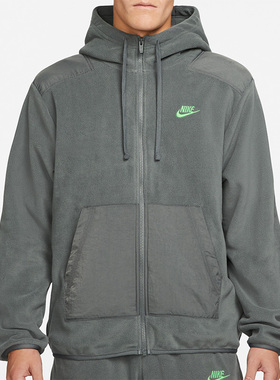 Nike/耐克正品春季男子全长拉链起绒保暖卫衣DD4883-068