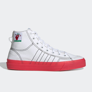 NIZZA男女运动休闲板鞋 三叶草夏季 GX2708 阿迪达斯正品 Adidas