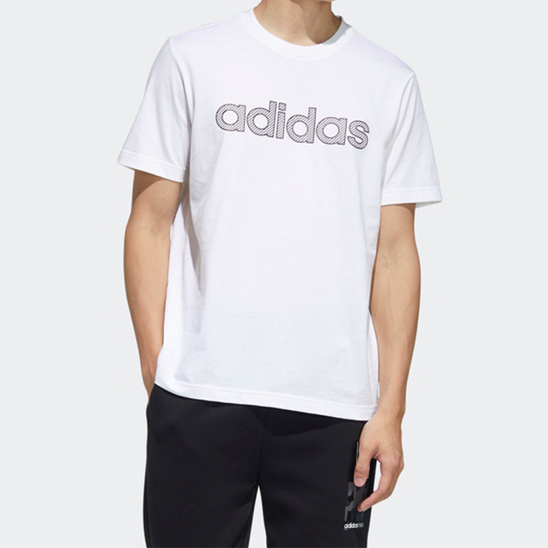 Adidas/阿迪达斯正品neo夏季新款男子透气圆领运动短袖T恤HD7069
