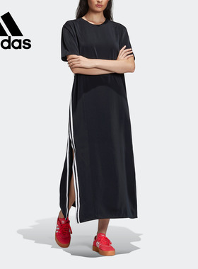 Adidas/阿迪达斯正品新款三叶草 DRESS 女子运动连衣裙DU7256