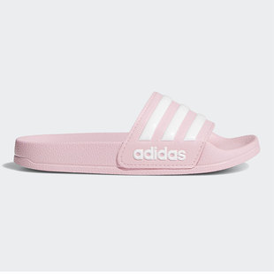 新款 Adidas 夏季 G27628 阿迪达斯正品 女大童一字拖运动拖鞋