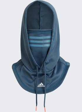 Adidas/阿迪达斯正品反光运动机能男女保暖连帽面罩围脖 H09366