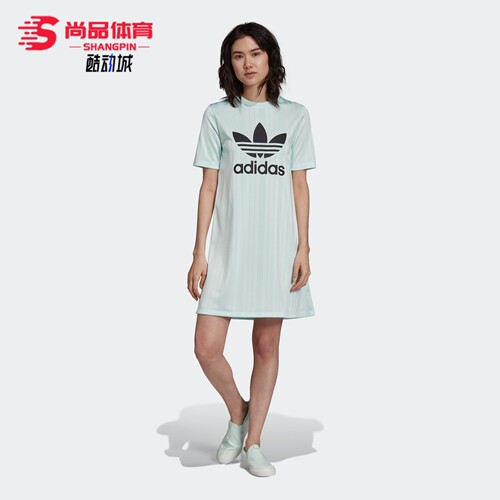 阿迪达斯三叶草女子短袖连衣裙
